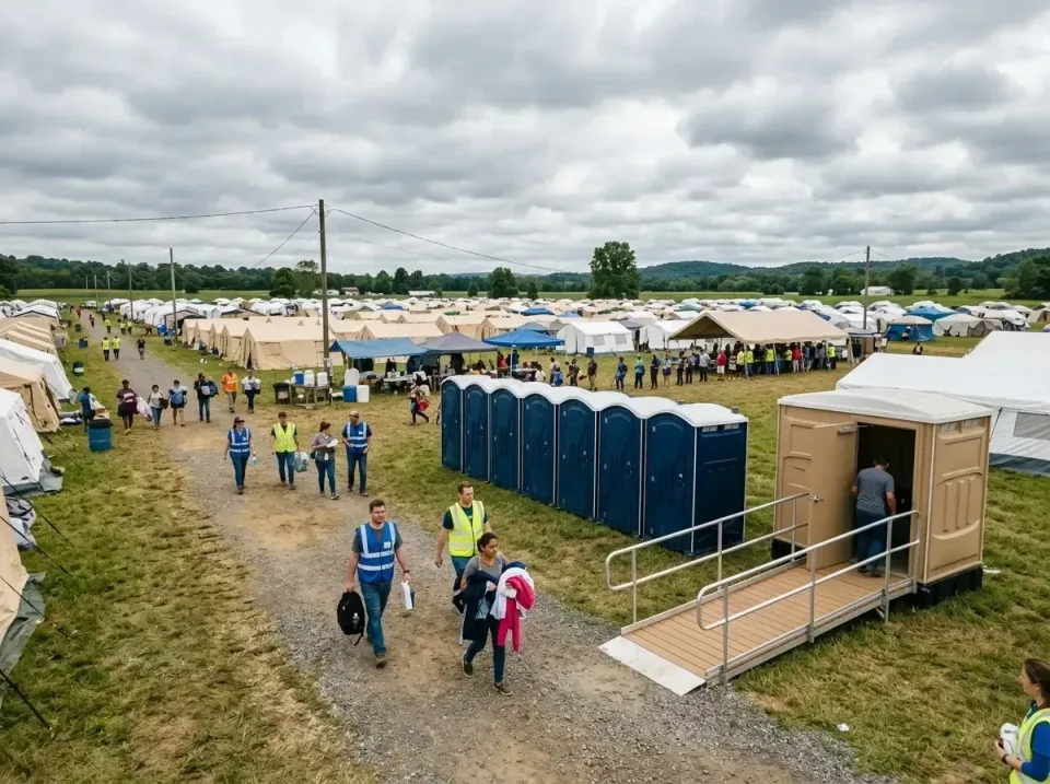 disaster-relief-camp-restrooms-010 — frequently asked questions, Dumpster & Portable Bathrooms Rental in Inwood, WV